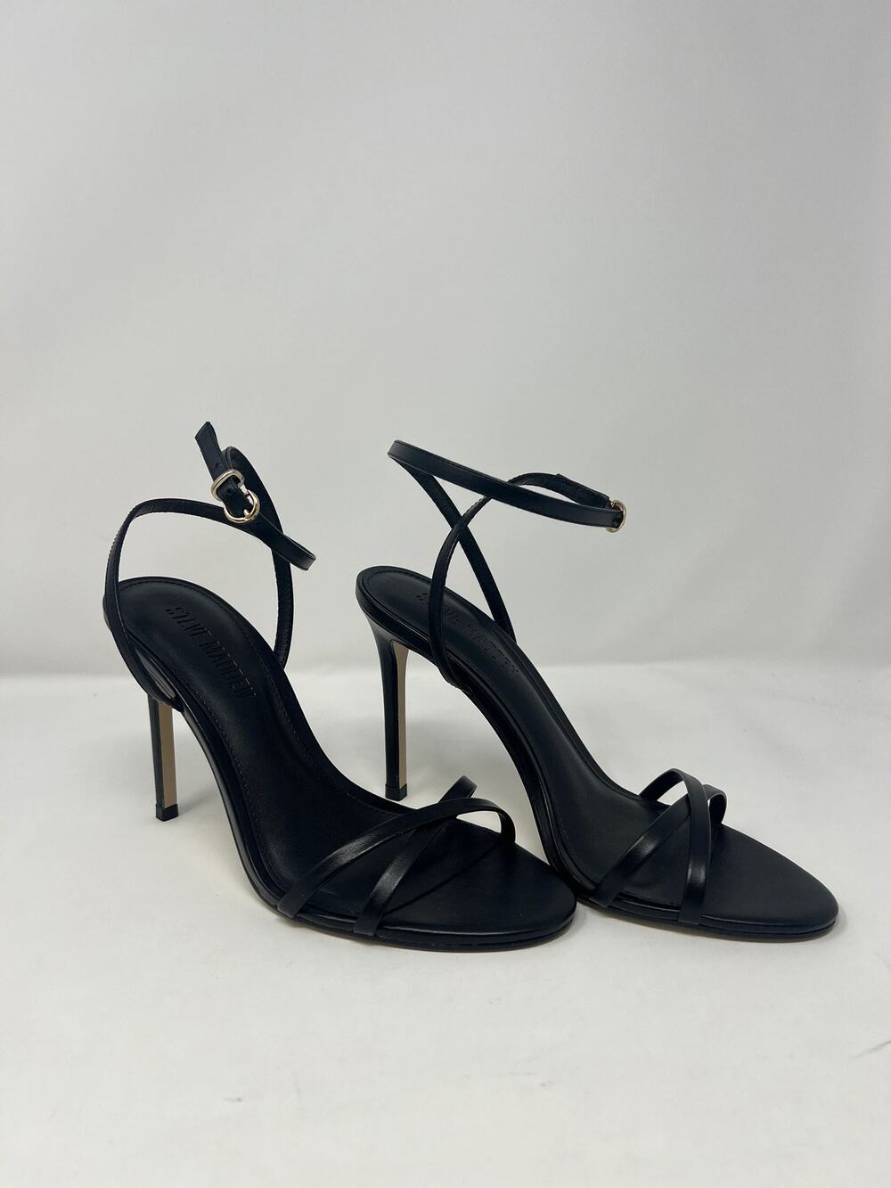 Steve Madden Women's 7M Jypsey Black Strappy High Heels
